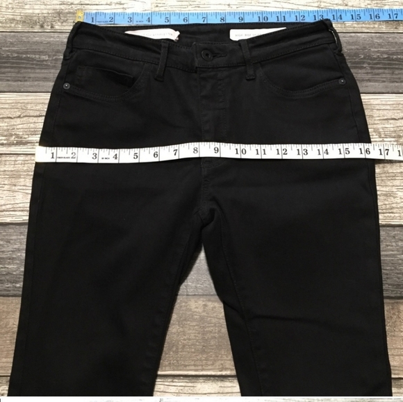 Anthropologie Pilcro High Rise Skinny Jeans, Black, Size 27 - Picture 6 of 8